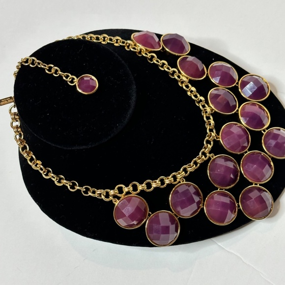 Kate Spade Purple Statement Necklace - Picture 3 of 4